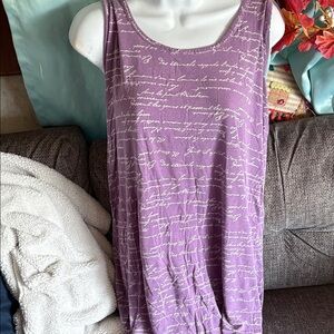 Soma Lavender Script Chemise